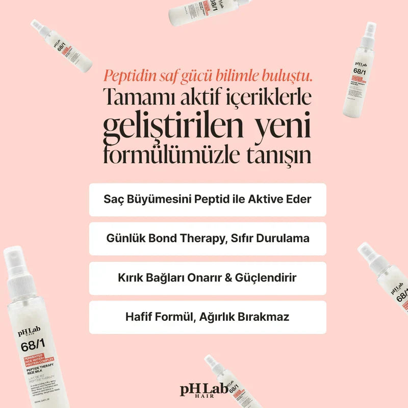 PHLab Fermented Rice Water & Protein Complex Hair Milk, Leave-In Treatment
