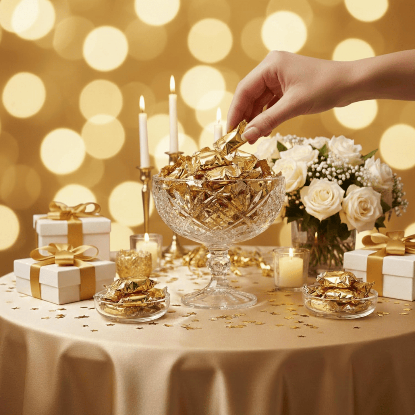 220ct Gold Wrapped Buttermints – Individually Wrapped Butter Mints
