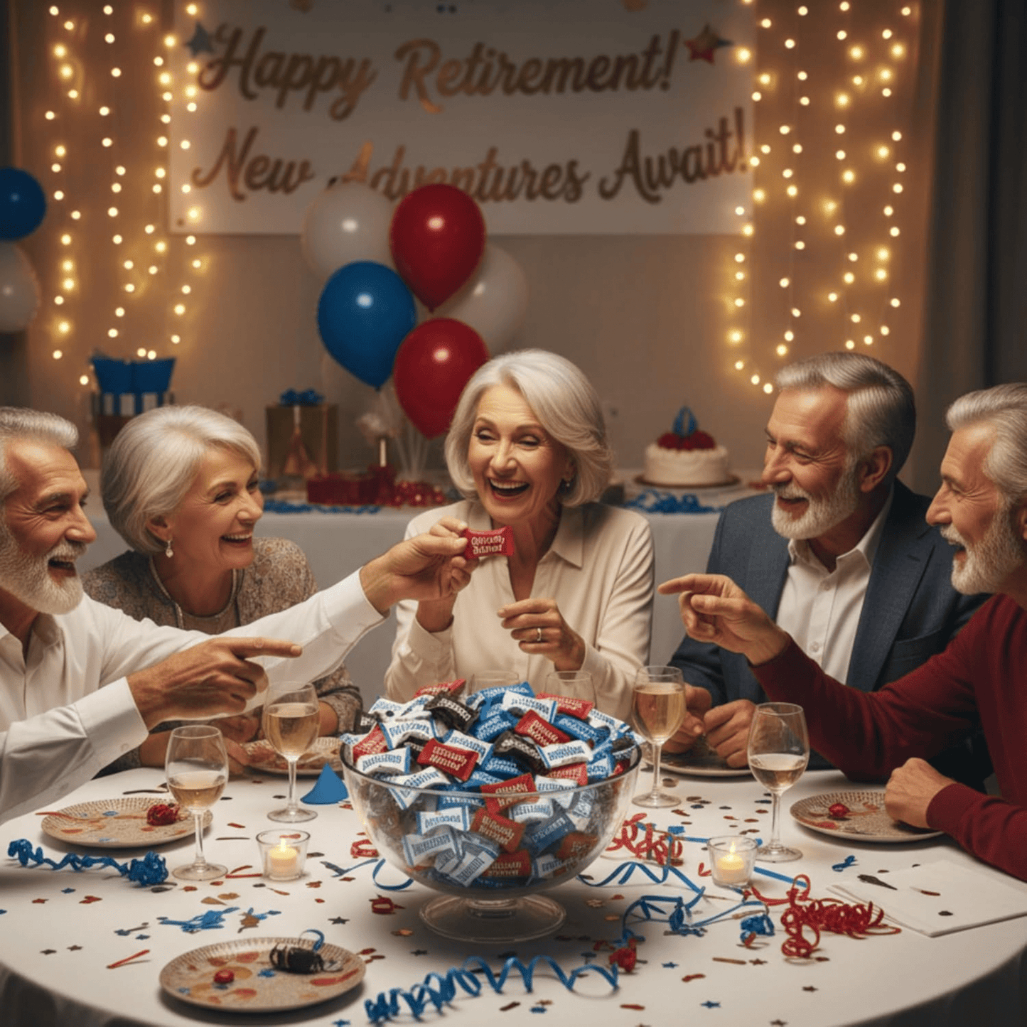 110ct Happy Retirement Buttermints – Individually Wrapped Retirement Party Candy Favors, Soft Dinner Mints for Celebration Tables & Guests