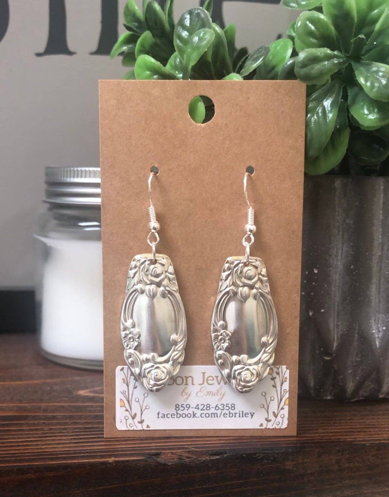 Emily’s Sterling Silver Ballard Country Lane Spoon Necklace and Earring Set