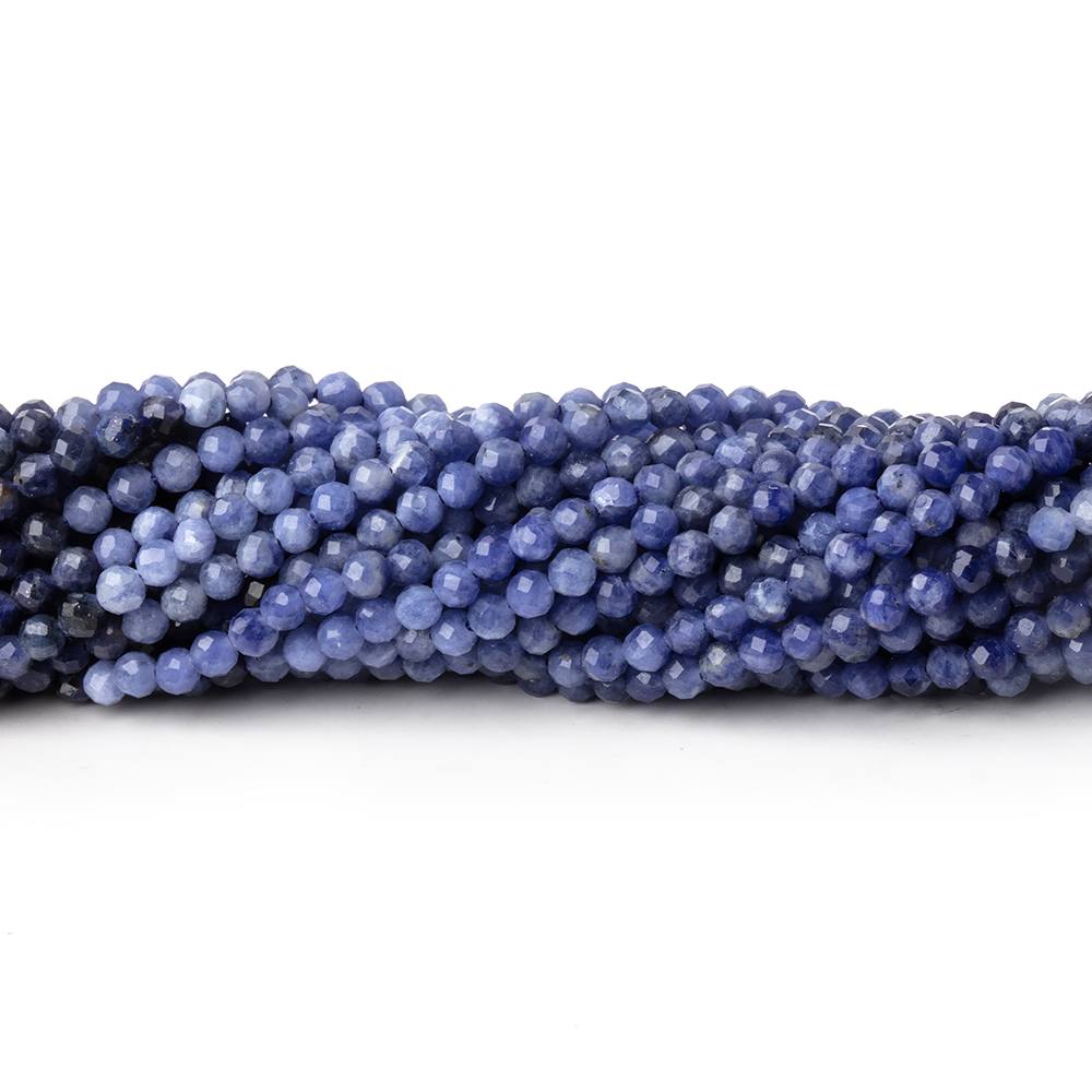 2.2mm Sodalite Micro Faceted Round Beads 12.5 inch 148 pieces