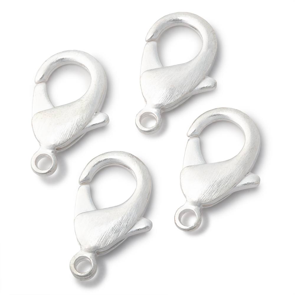 23mm Brushed Lobster Clasp Set of 4 Pieces