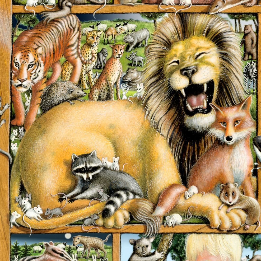 Animals Whimsical Wall Art by Laura Seeley - Love Family Kids Decor - 8513008-LS