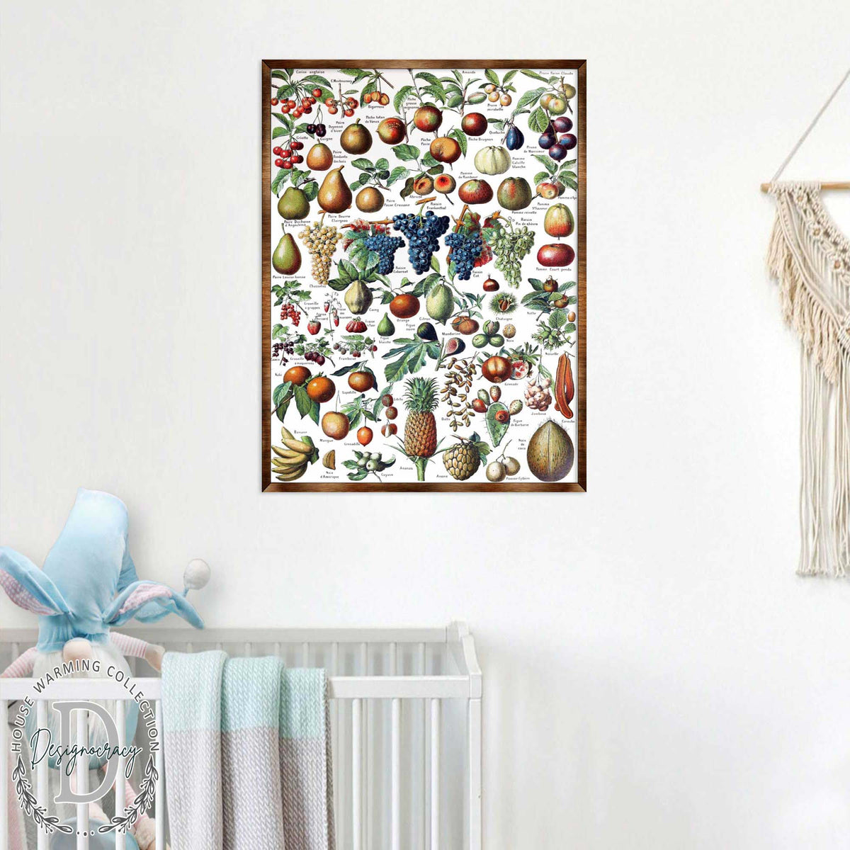 Montessori Wooden Poster Fruit #1