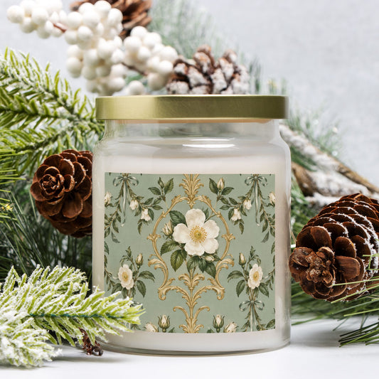 A Cherokee Rose Candle Apothecary Jar 9oz - Southern Heritage
