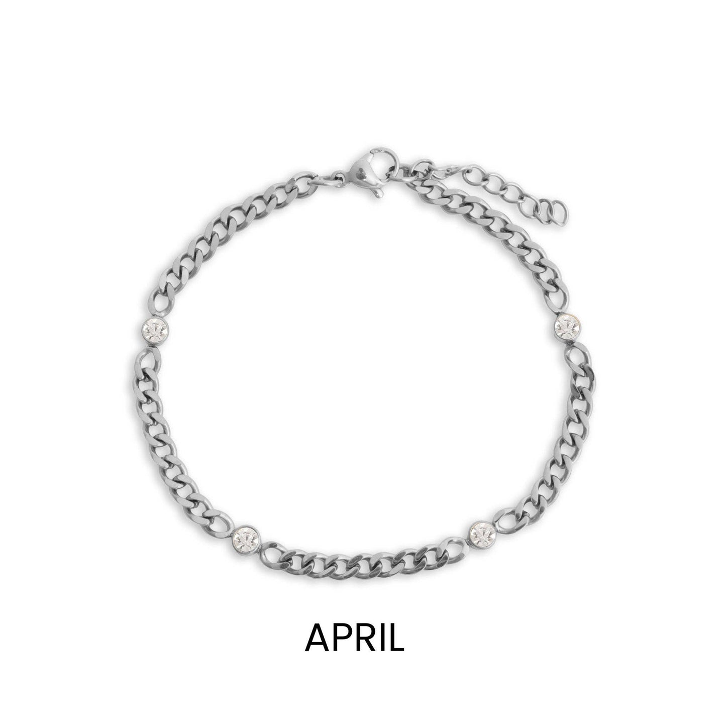 Bracelet de naissance en acier inoxydable