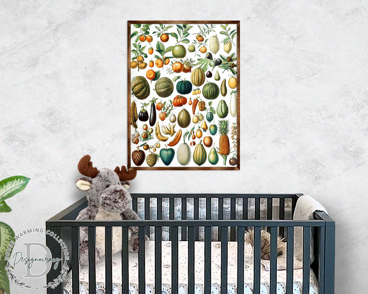 Montessori Wooden Poster Fruit #2
