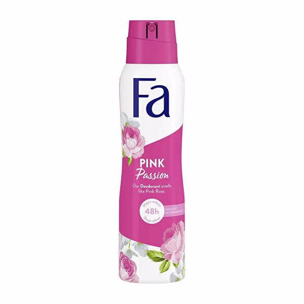 FA Pink Passion Women's Deodorant - 48h Fresh Floral Scent, Anti-White Stain, Dermatologically Approved