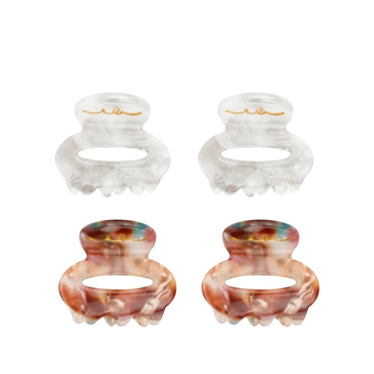 Invisibobble Clipstar Petit Bijoux Hair Clips - 4 Pack, Stylish Decorative Hair Accessories for Women