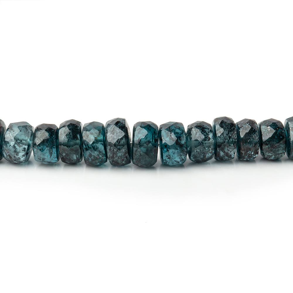 3-6mm Indigo Kyanite Faceted Rondelle Beads 16 inch 166 pieces AA
