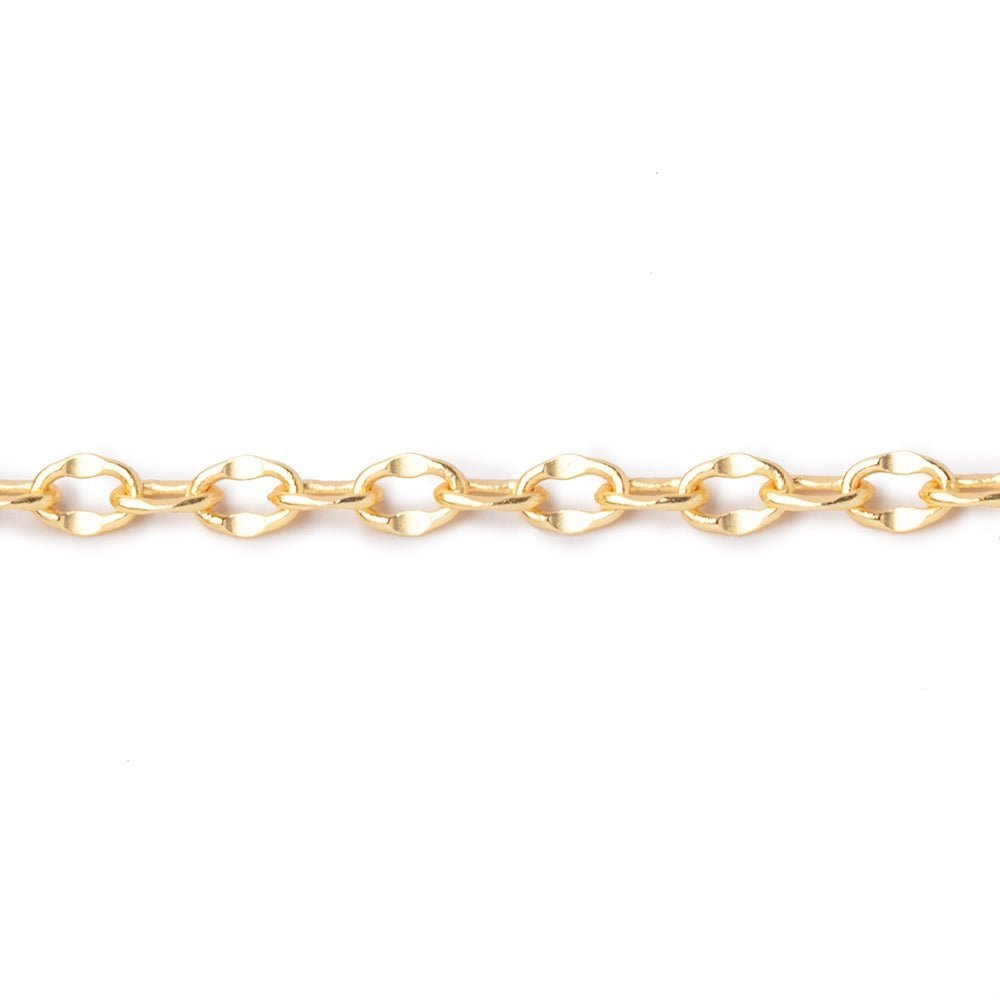 3 Feet - 3mm Divot Oval Link Chain