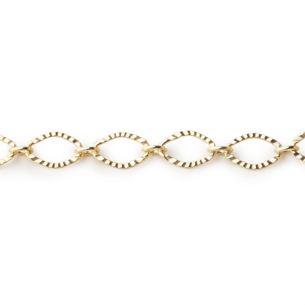 3 Feet - 5mm Corrugated Oval Link Chain