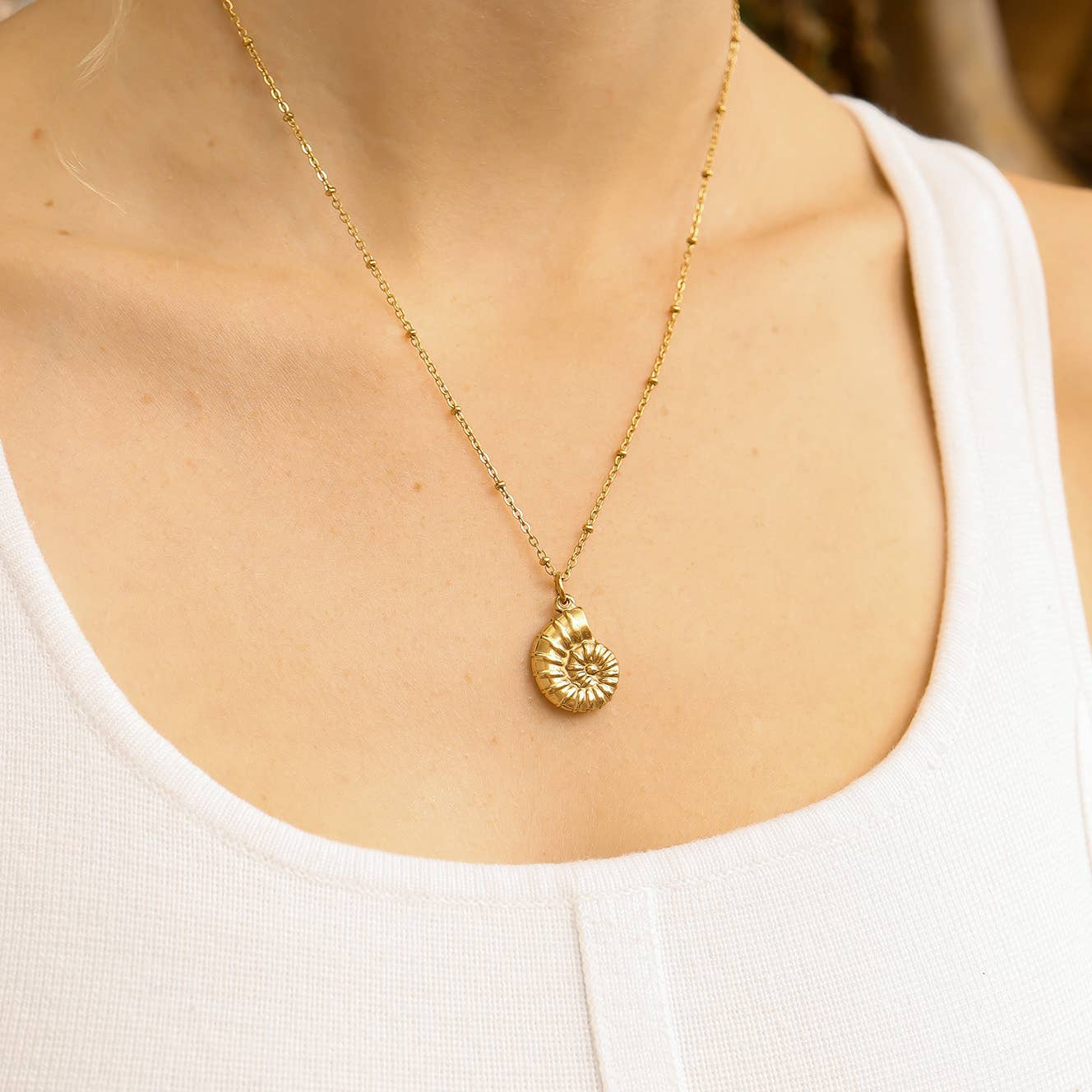 Collier chaîne satellite en acier inoxydable