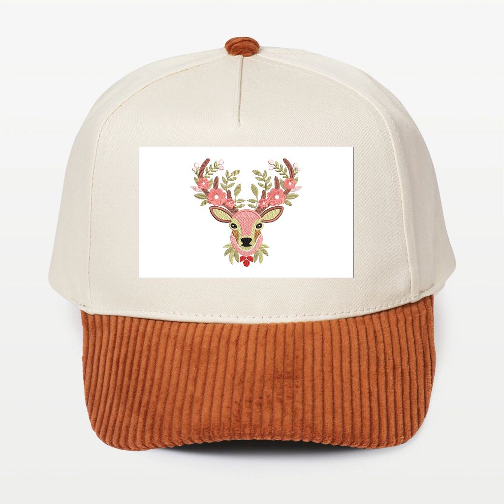 A Corduroy Brim 5 Panel Baseball Cap