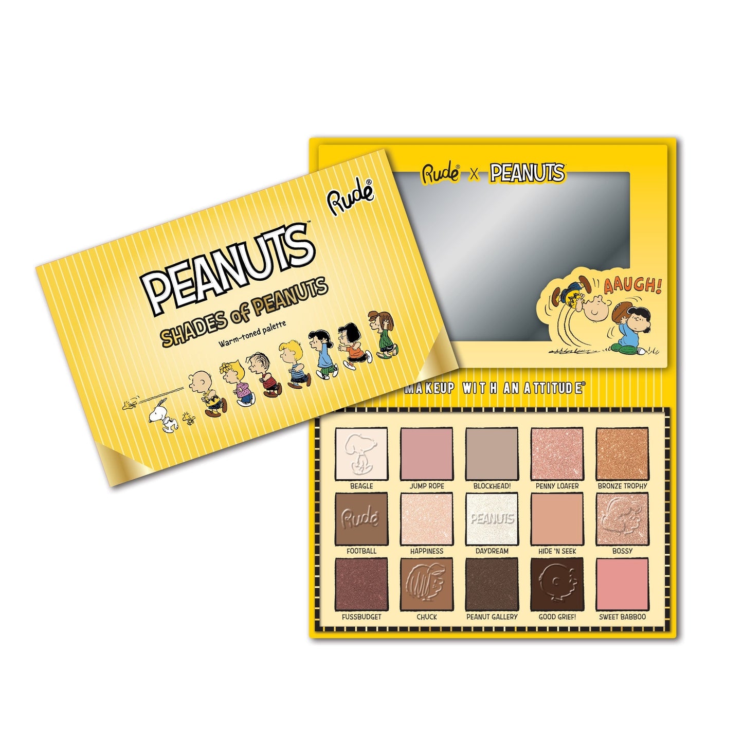 RUDE Shades of Peanuts Eyeshadow Palette - Warm-toned -  Warm