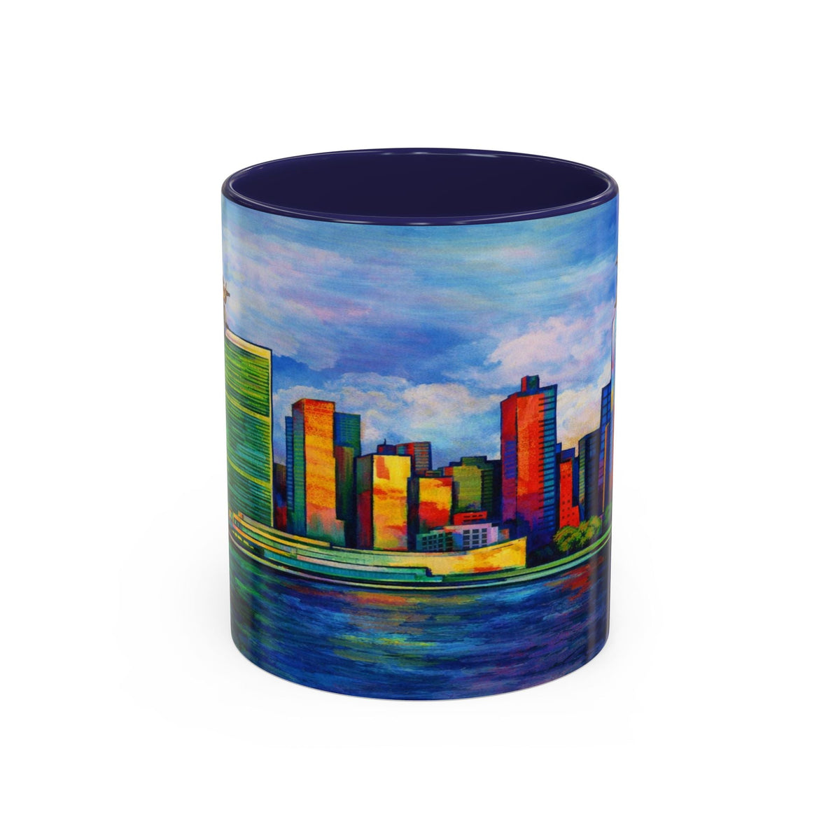 Fiddler on the Manhattan Roof  Marc Chagall-inspired Fan Art NYC Accent Coffee Mug