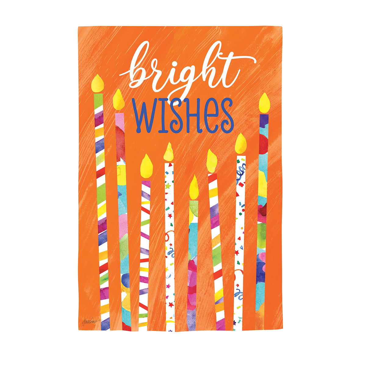 Birthday Party Reversible Suede House Flag
