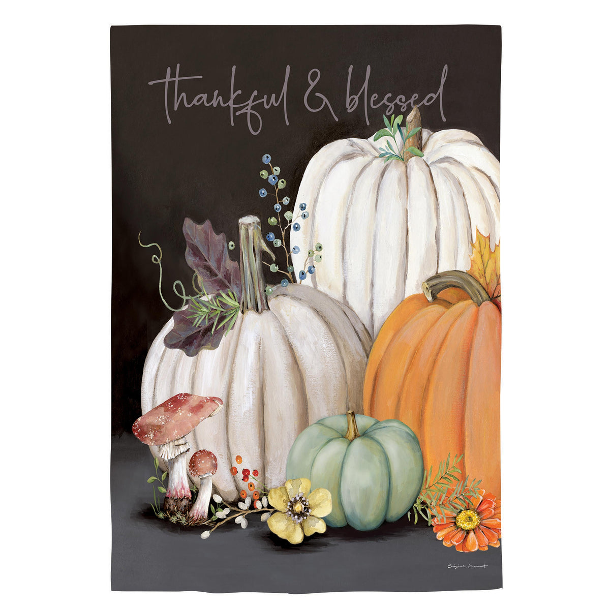 Beauty Of Fall Suede House Flag