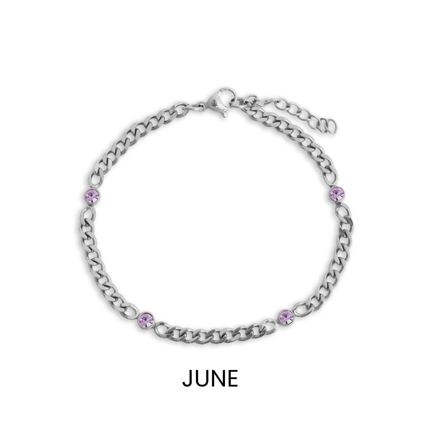 Bracelet de naissance en acier inoxydable