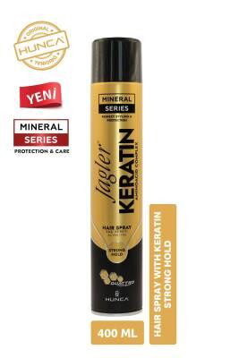 Jagler Keratin Strong Hold Hair Spray 400ml - Long Lasting Volumizing Hair Styling Spray for Women, Professional Strong Hold