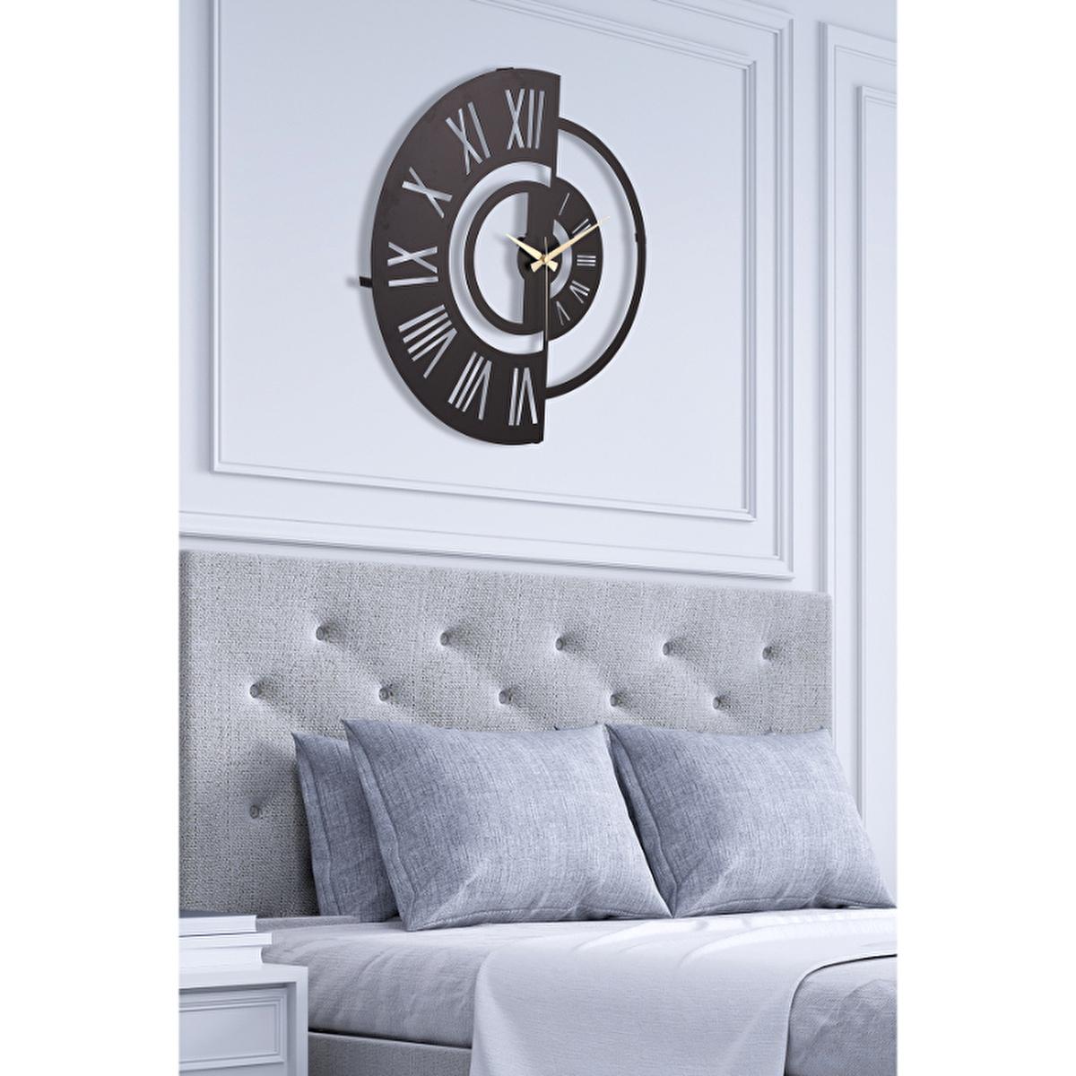 Muyika 50cm Metal Silent Wall Clock - Modern Large Wall Decor for Indoor Spaces