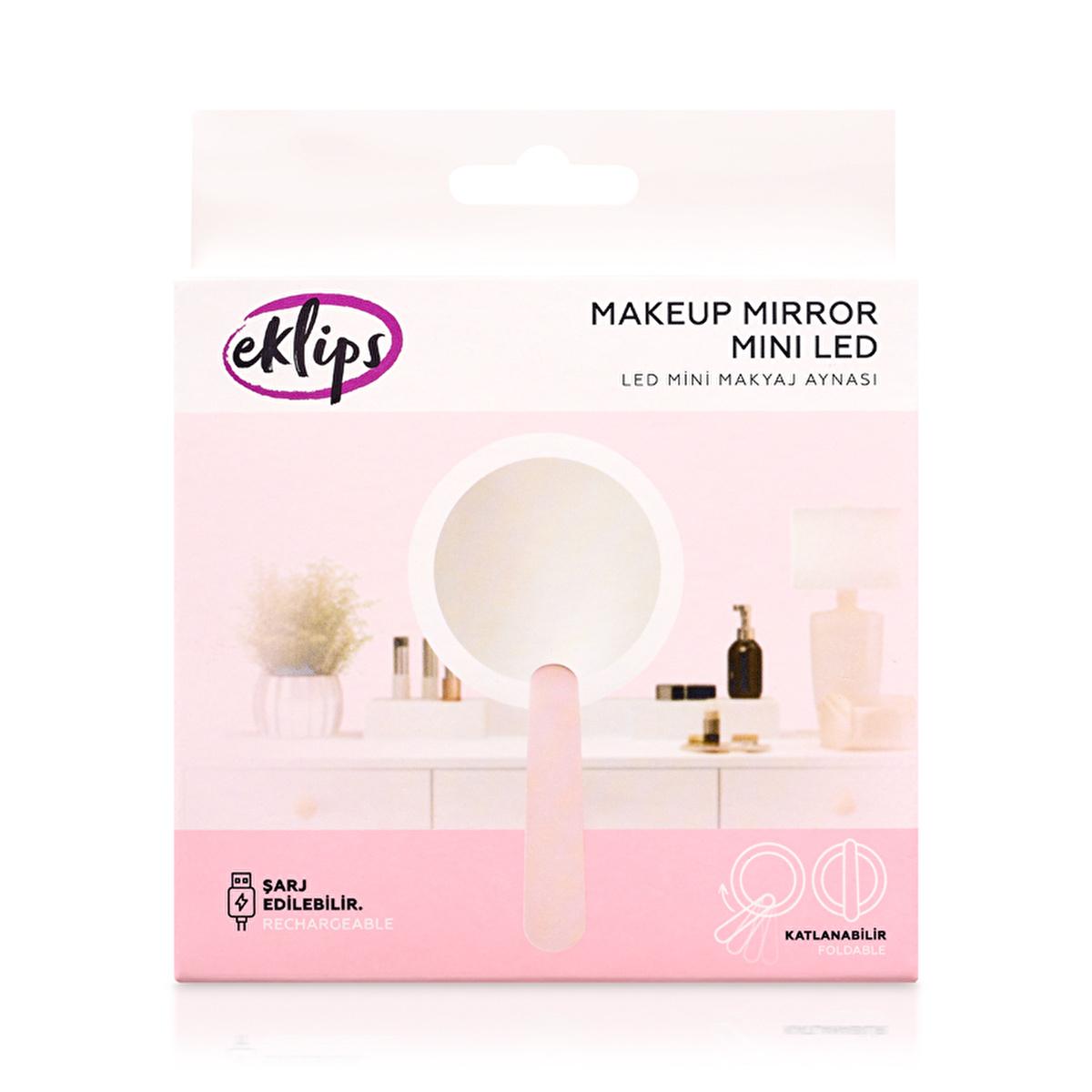 Eklips LED Makeup Mirror - Rechargeable, Compact, Illuminated Mirror for Travel & Personal Grooming