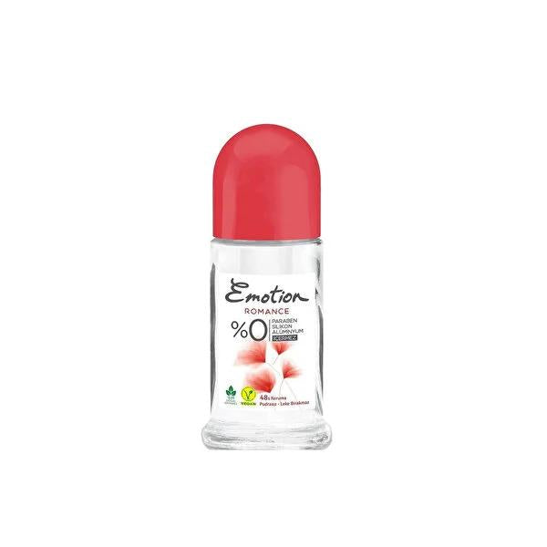 Emotion Roll On Romance Natural Vegan Roll-On Deodorant for Sensitive Skin, Aluminum-Free, Paraben-Free, 1.69 fl oz