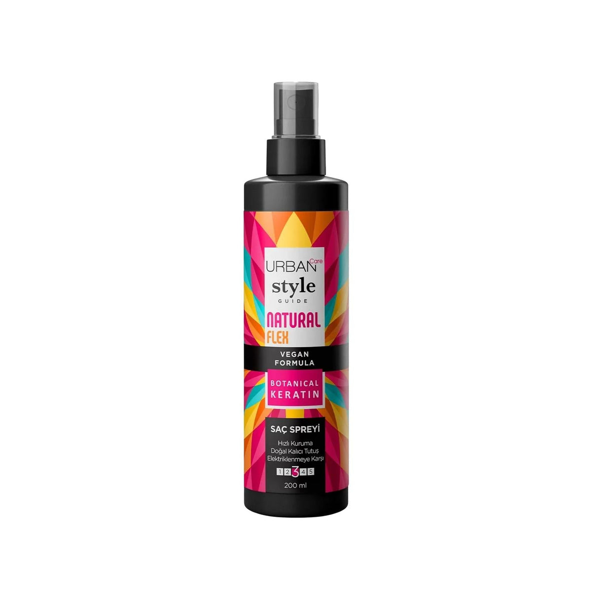 URBAN Care Natural Flex Non-Aerosol Hair Spray for Natural Hold & Style - 200ml