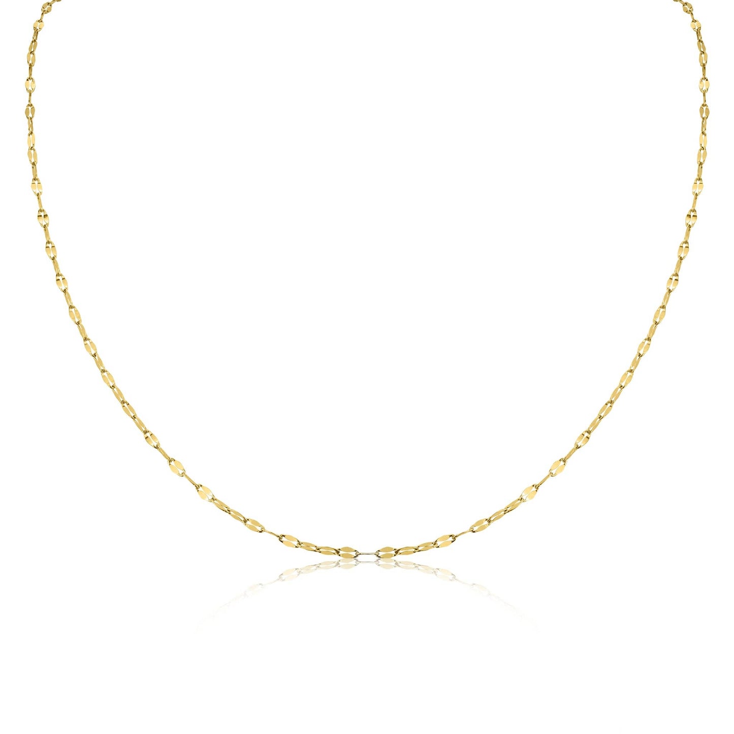 Collier de chaîne à lèvres en acier inoxydable