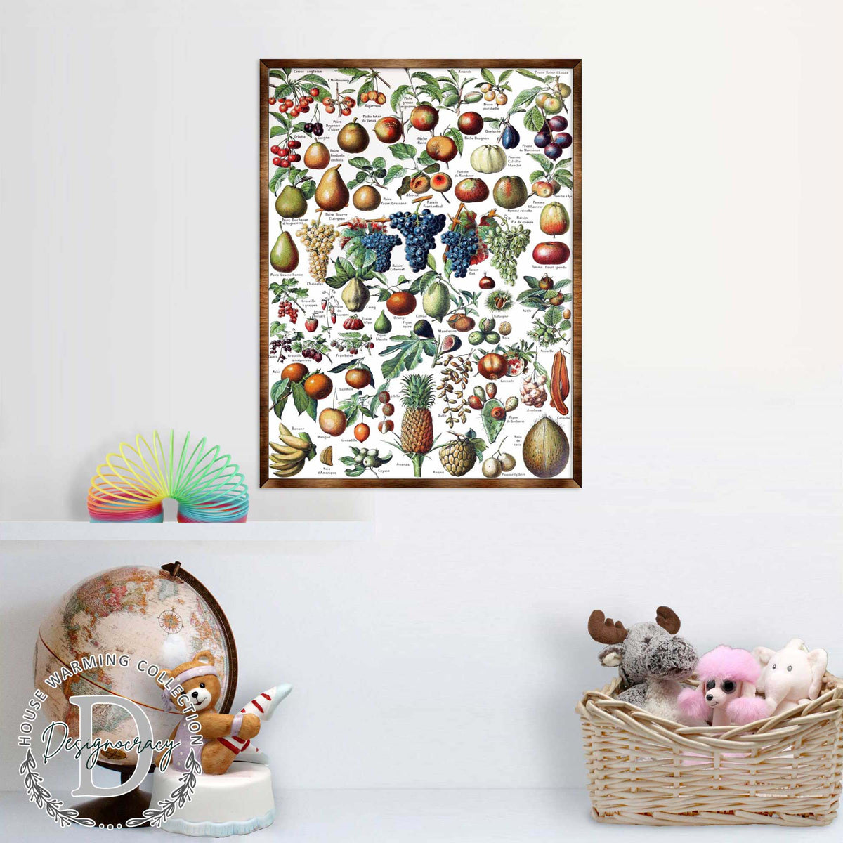 Montessori Wooden Poster Fruit #1