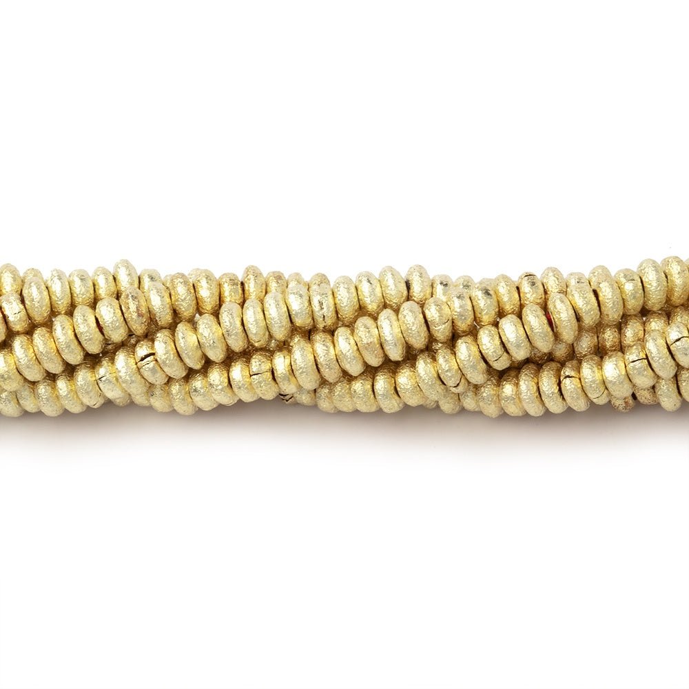 3mm Brushed Disc Beads