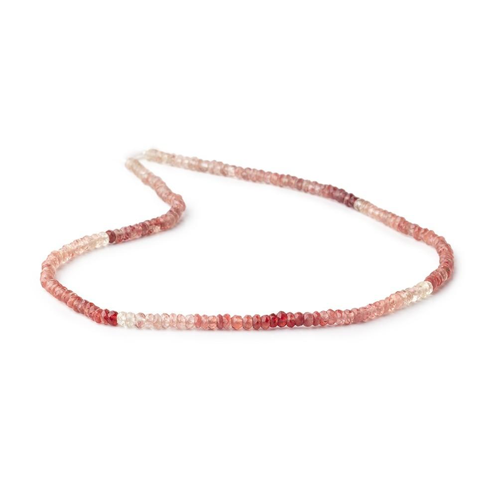 3mm Shaded Andesine Faceted Rondelle Beads 12.5 inch 178 pieces