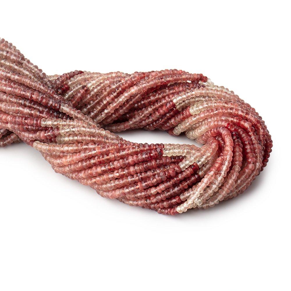 3mm Shaded Andesine Faceted Rondelle Beads 12.5 inch 178 pieces
