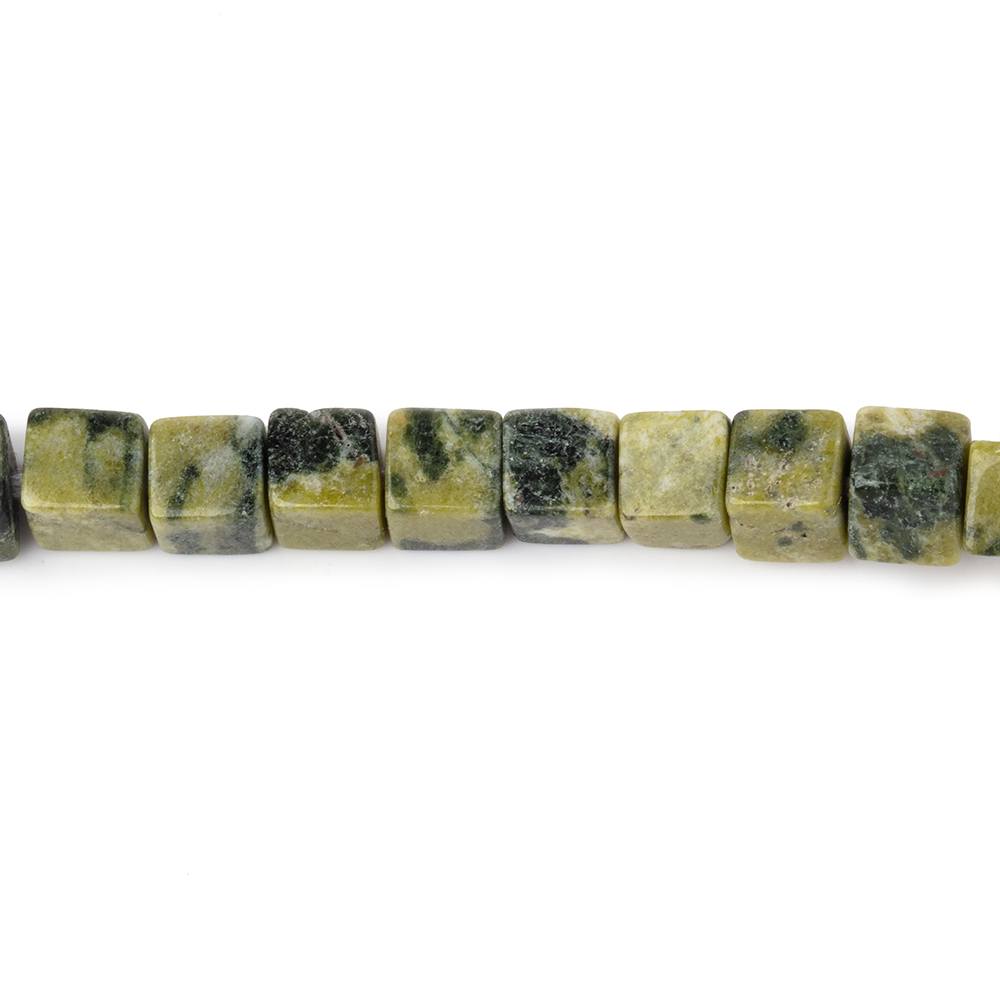 4-4.5mm Jadeite Plain Cube Beads 13.75 inch 76 pieces