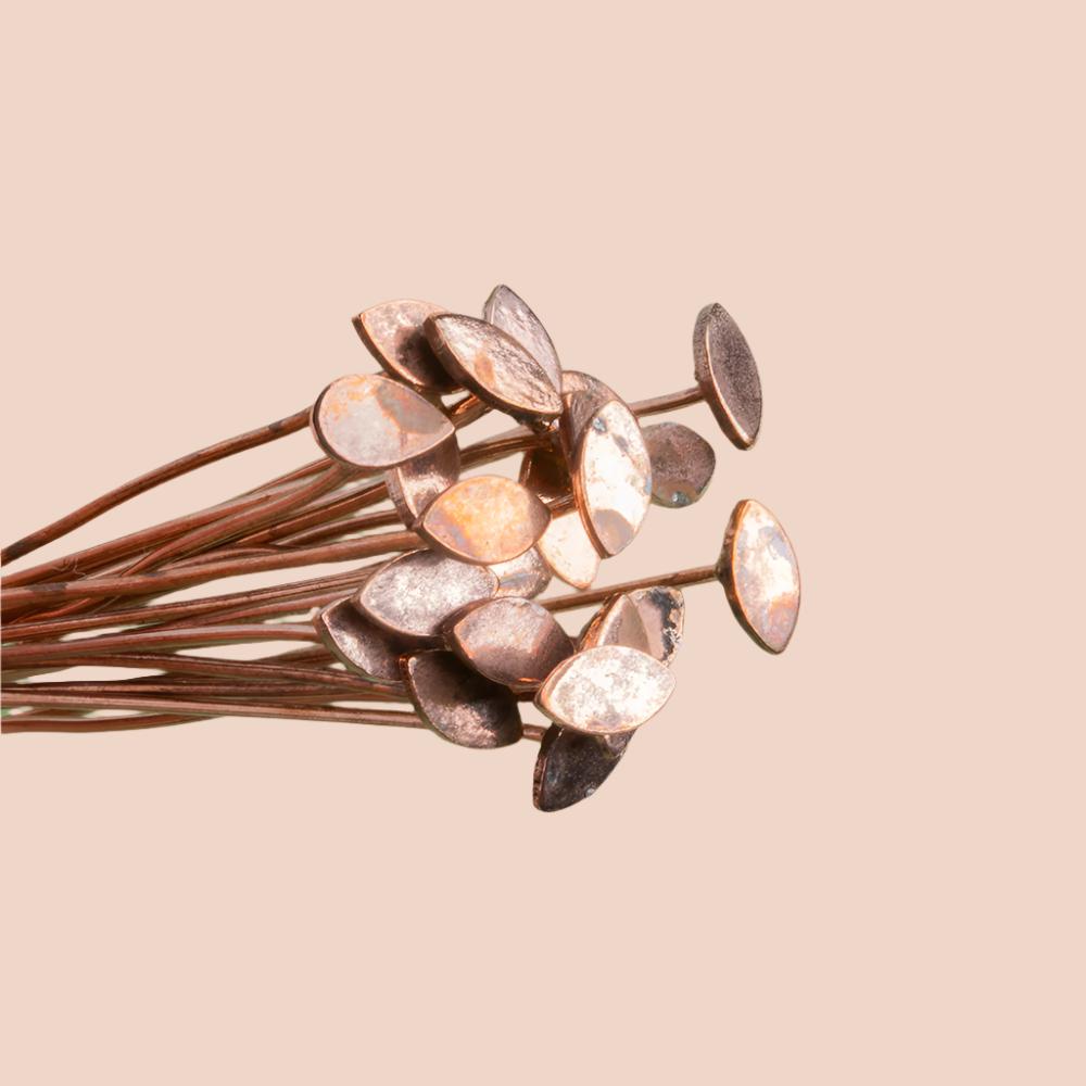 3 inch Copper Marquise Headpin 22 gauge 22 pieces per bag