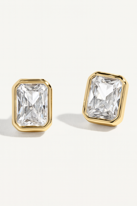 Boucles d'oreilles clous essentielles serties Stella & Dot