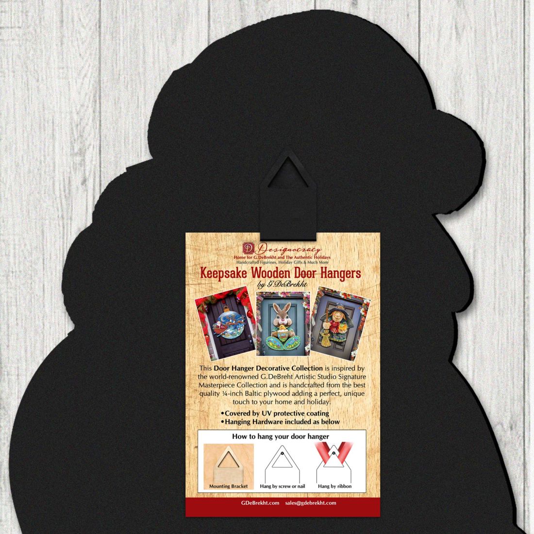 Teddy Bear Tree Holiday Door Decor by D. Gelsinger - Christmas Decor - 8461019H-1101