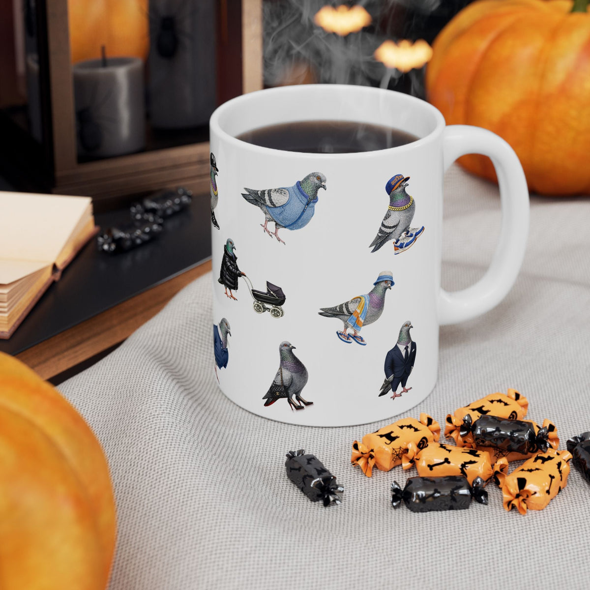 Pigeons of New York Mug | NYC Pigeon Bird Lovers Coffee Cup
