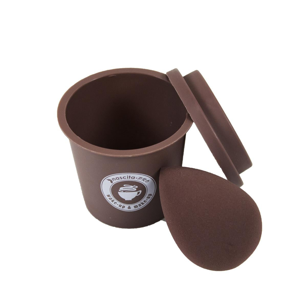 Nascita Makeup Sponge with Portable Container for Easy Application & Storage
