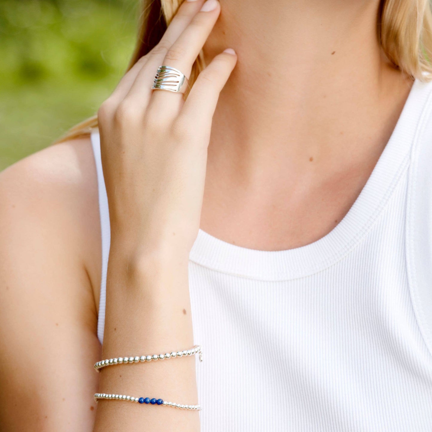 Bracelet « Loyalty » en lapis-lazuli naturel Silpada, en