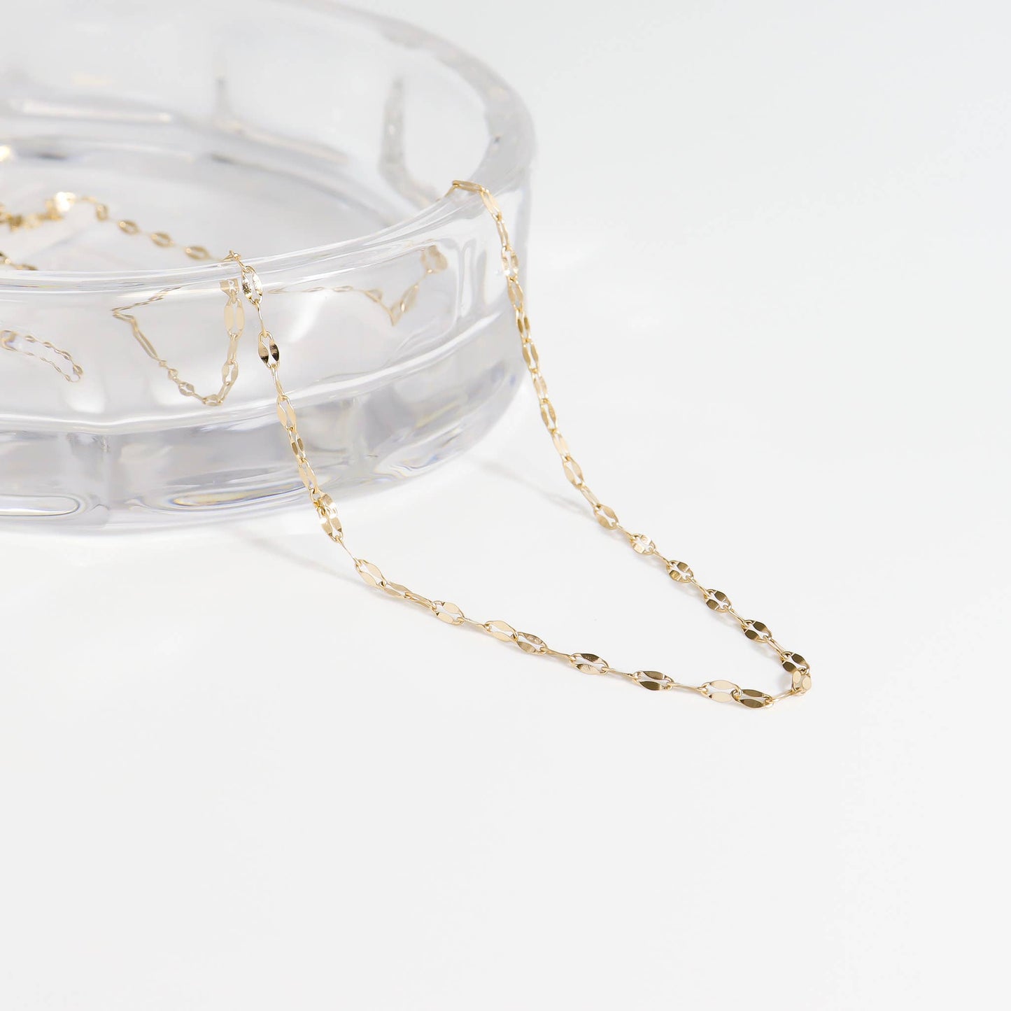 Collier de chaîne à lèvres en acier inoxydable