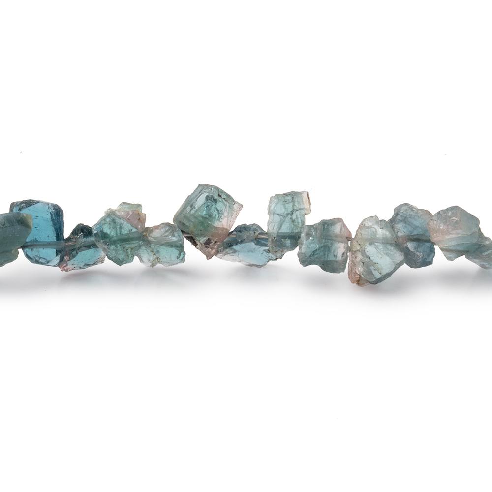 5-8mm Indicolite Tourmaline Slice Beads 7.75 inch 48 pieces