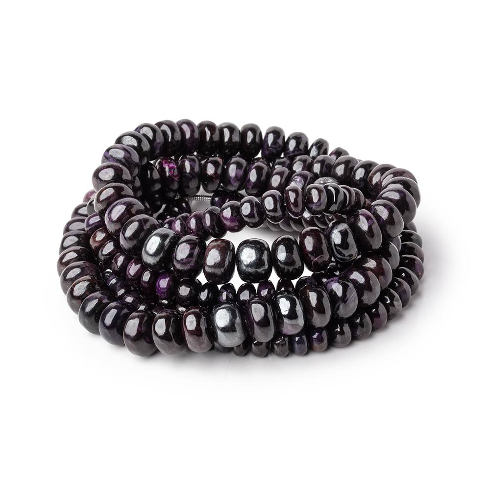 5-10mm Sugilite Plain Rondelle Beads 16 inch 81 pieces AA