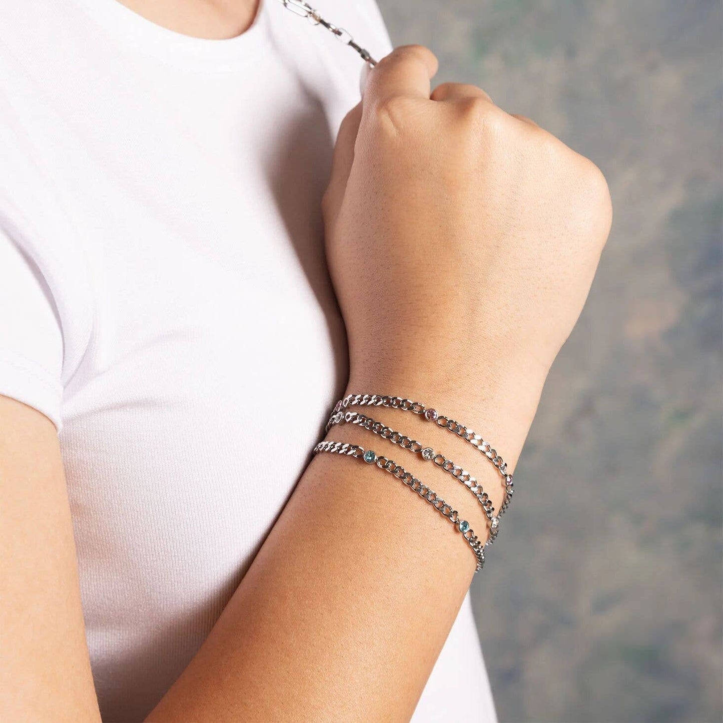 Bracelet de naissance en acier inoxydable