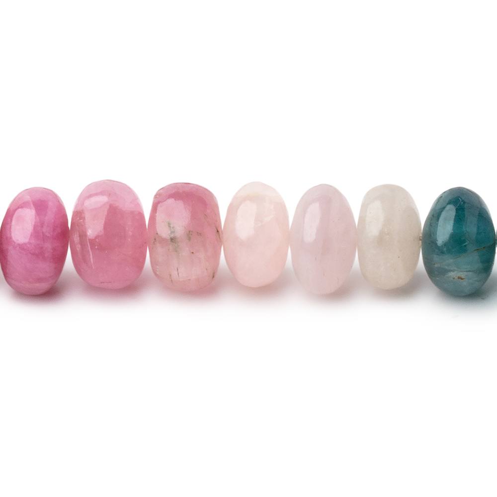 8.5mm Afghani Tourmaline Plain Rondelle 18 inch 88 Beads A