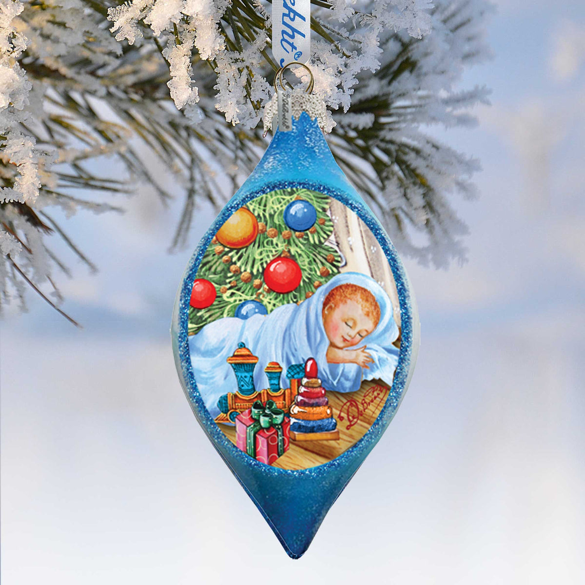 Christmas Tree Ornament Baby 1st Christmas by G. DeBrekht