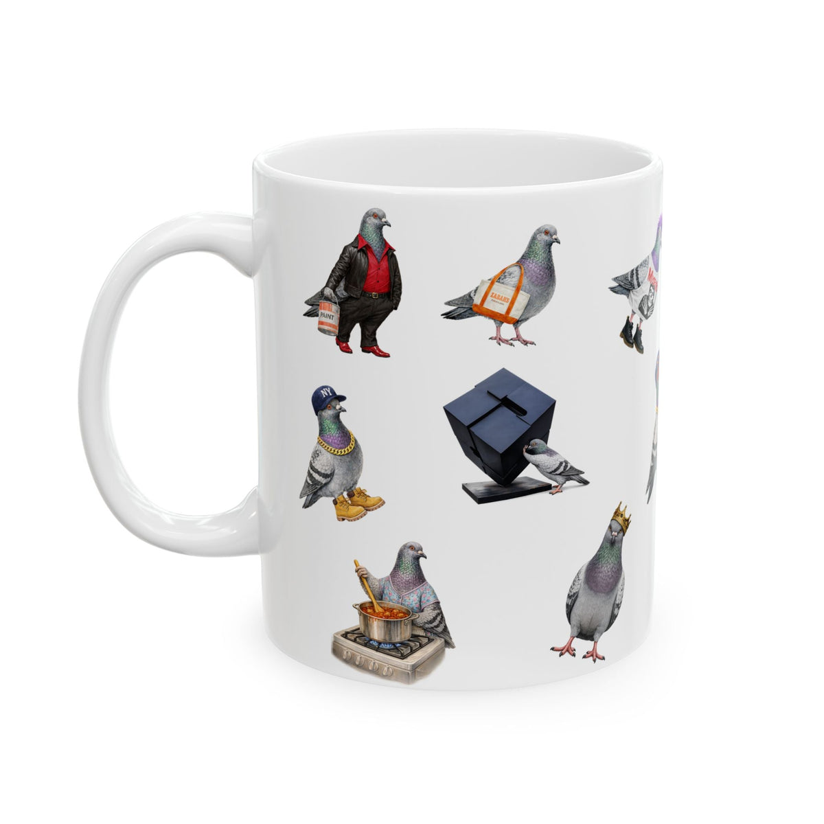 Pigeons of New York Mug | NYC Pigeon Bird Lovers Coffee Cup