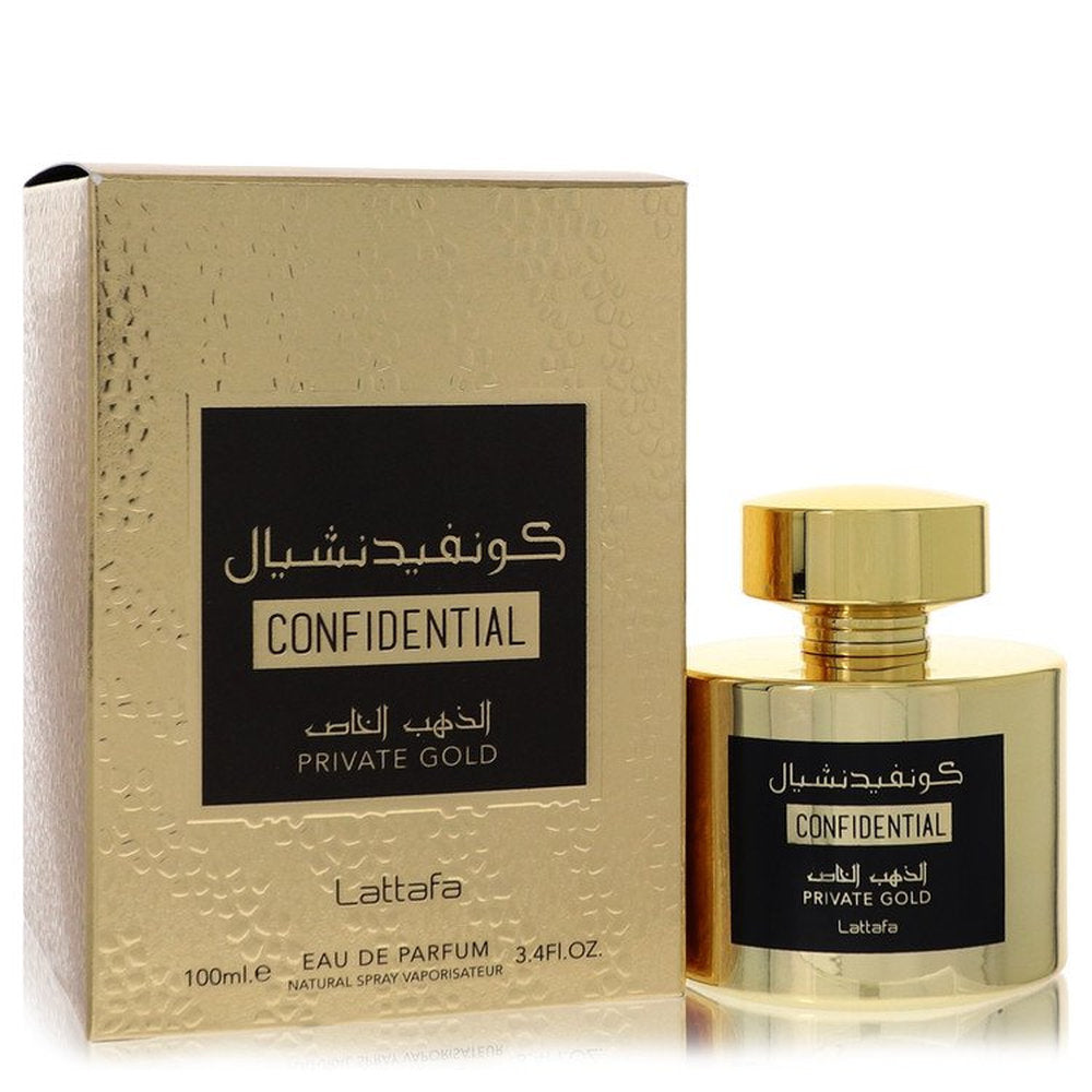 Confidential Private Gold Unisex Perfume By Lattafa For Women