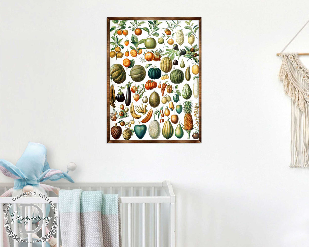 Montessori Wooden Poster Fruit #2