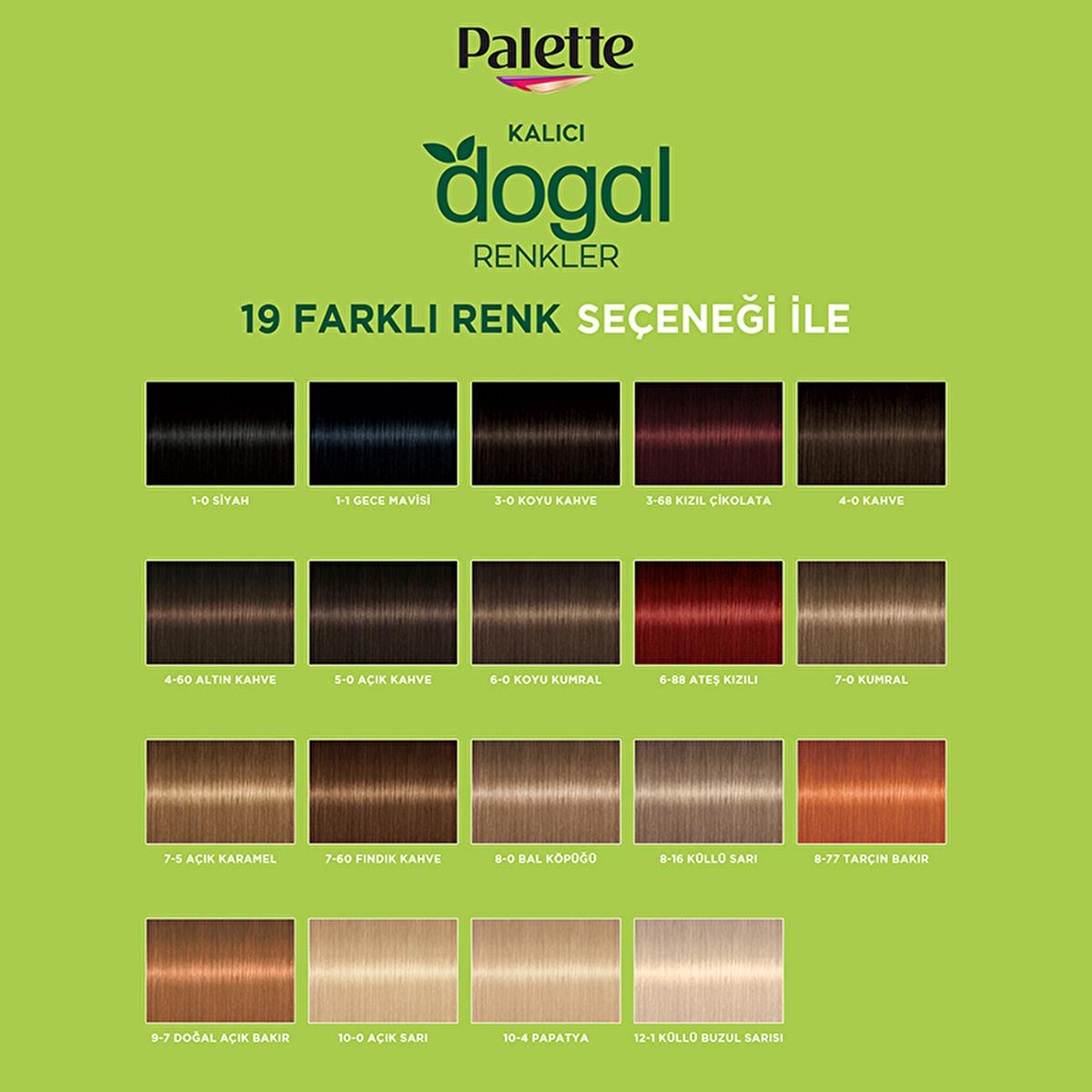 Palette Natural Hair Dye - Light Caramel (Açık Karamel) Permanent Hair Color for Natural Look